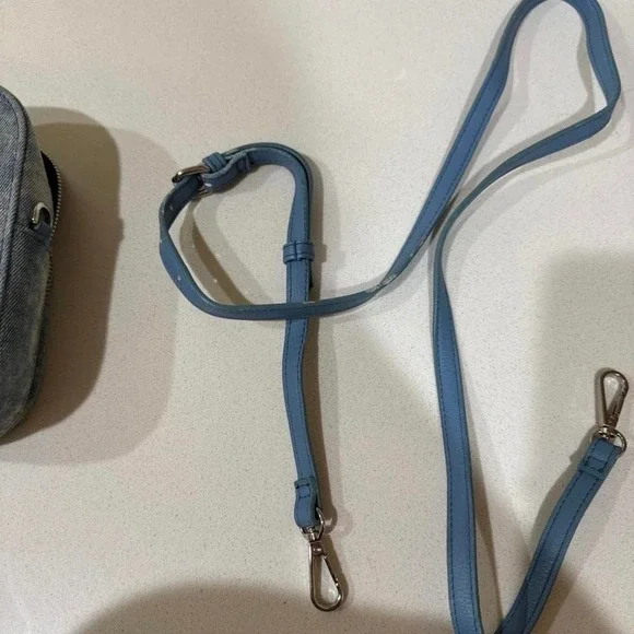 2 Denim NoBo Y2K Crossbody Bags Fanny Pack Floral Embroidered - Picture 7 of 7